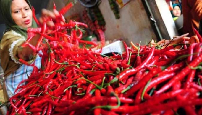 Pedagang cabai dan bawang merah. (Foto: Dok Net)