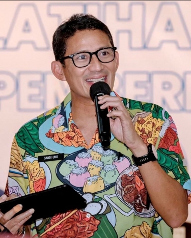 Menteri Pariwisata dan Ekonomi Kreatif (Menparekraf) Sandiaga Salahudin Uno. (Foto: Instagram Sandiuno)