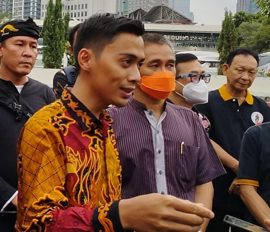 Kuasa hukum DPP Dharmapala Nusantara Antoni. (Foto: PMJ News)