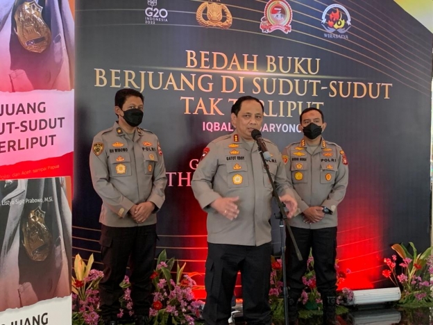 Wakapolri menghadiri bedah buku peluncuran buku 'Berjuang di Sudut-sudut Tak Terliput'. (Foto: PMJ News)