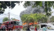 Kebakaran terjadi di Jalan Kali Buaran, Kelurahan Jatinegara. (Foto: Instagram Humas Jakfire). 