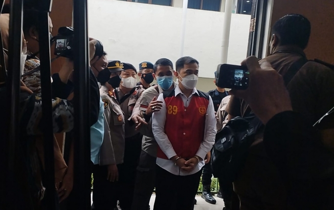 Terdakwa Arif Rachman Arifin menjalani proses persidangan perkara Obstruction of Justice. (Foto: PMJ News/Fajar)