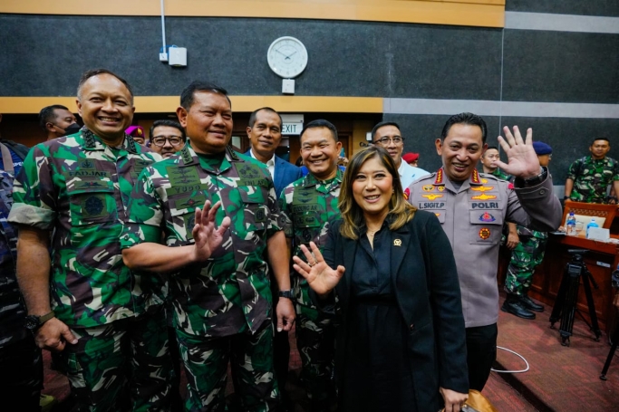 Laksamana TNI Yudo Margono di DPR. (Foto: PMJ News)