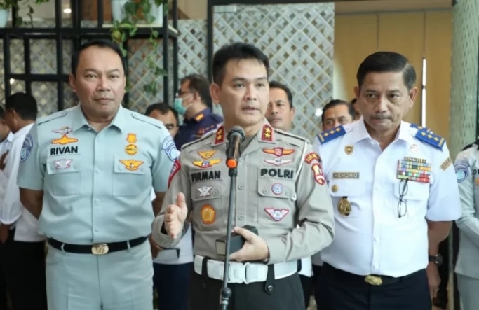 Kepala Korlantas Polri, Irjen Pol Firman Shantyabudi saat memberikan keterangan pers. (Foto: PMJ News/NTMC Polri)