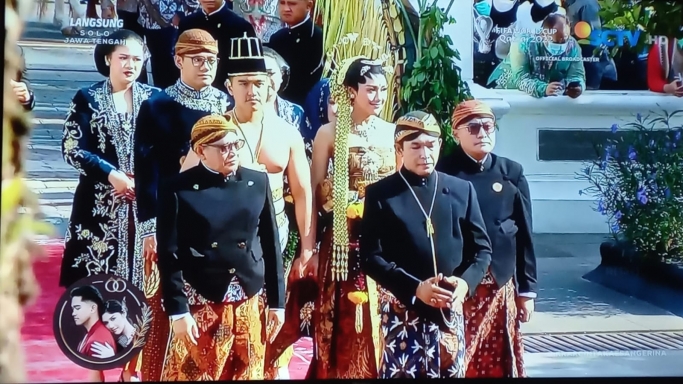 Prosesi Ngunduh Mantu. (Foto: tangkapan layar SCTV).