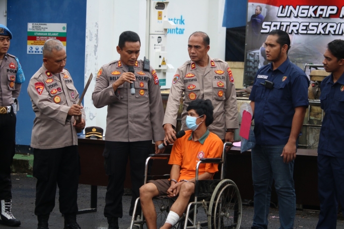 Polres Pandeglang amankan pelaku curas. (Foto: PMJ News)