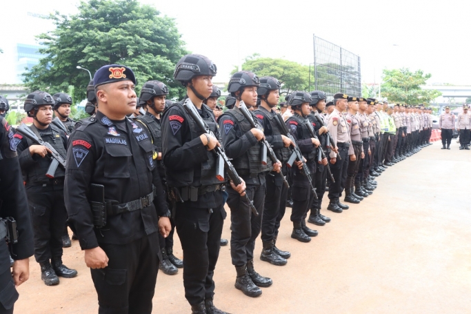 Apel pasukan gabungan (Foto: PMJ News)