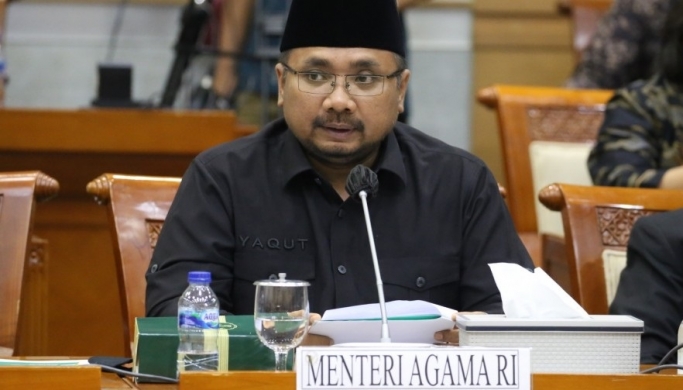 Menteri Agama, Yaqut Cholil Qoumas saat rapat kerja dengan Komisi VIII DPR RI. (Foto: PMJ News/Dok Kemenag)