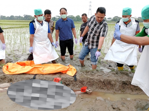 Polisi gelar olah TKP. (Foto: PMJ News)