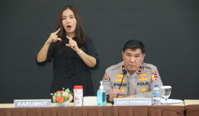 Karo Penmas Divisi Humas Polri, Brigjen Pol Ahmad Ramadhan memberikan keterangan pers. (Foto: PMJ News.Dok Divhumas Polri)