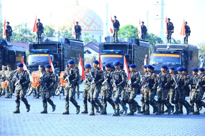 Korps Brimob Polri meresmikan struktur organisasi baru. (Foto: PMJ News)