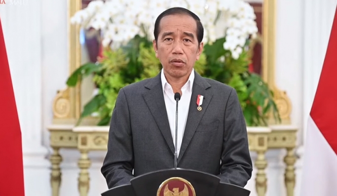 Presiden Joko Widodo saat memberikan keterangan pers. (Foto: PMJ News/YouTube Setpres)