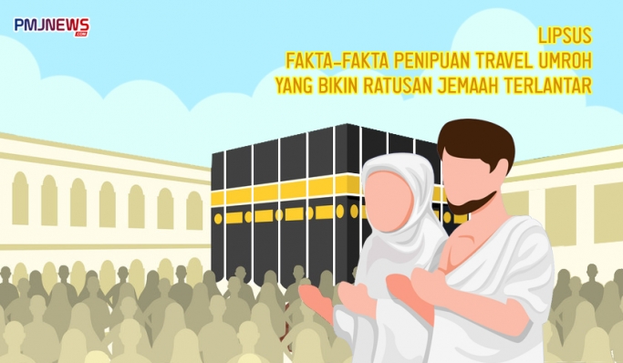 Lipsus Fakta-fakta Penipuan Travel Umrah Bikin Ratusan Jemaah Terlantar. (Foto: PMJ News/Ilustrasi/Hadi)