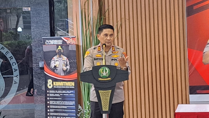 Kapolda Metro Jaya Irjen Pol Karyoto beri keterangan. (Foto: PMJ/Fajar).