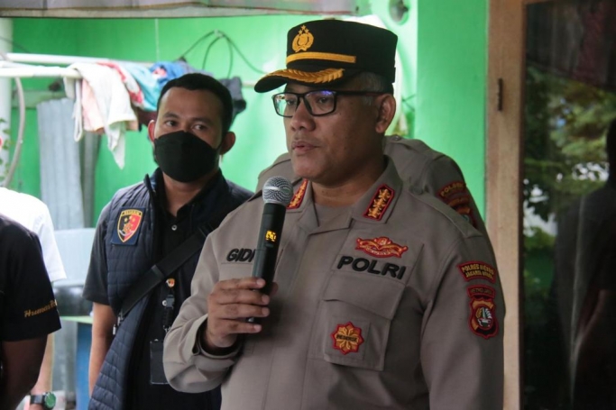 Kapolres Metro Jakarta Utara Kombes Pol Gidion Arif Setyawan beri keterangan. (Foto: PMJ).