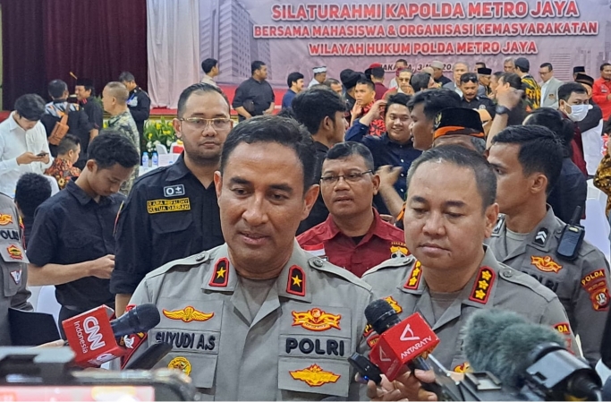 Wakapolda Metro Jaya, Brigjen Pol Suyudi Ario Seto menghadiri silaturahmi ormas dan mahasiswa. (Foto: PMJ News/Fajar)