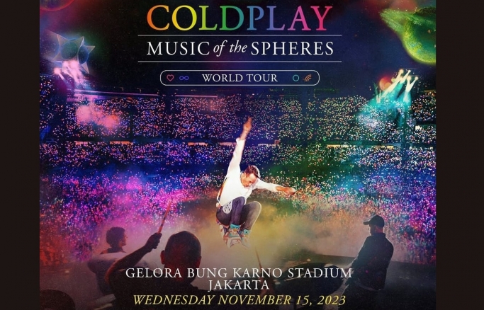 Grup band Coldplay manggung di Jakarta. (Foto: PMJ News/PK Entertaimen)