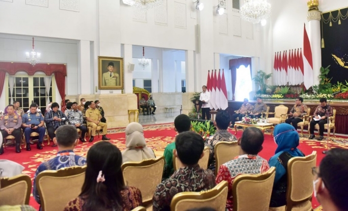 Presiden Jokowi dalam sebuah acara kenegaraan di Istana Negara. (Foto: PMJ News/BPMI Setpres)
