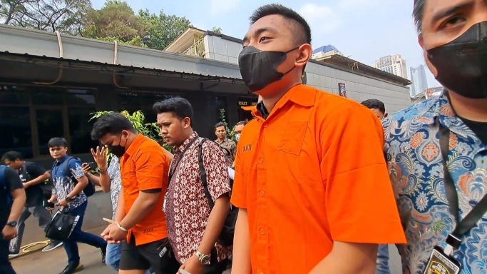 Pelaku penganiayaan Mario Dandy dan Shane Lukas. (Foto: PMJ News/ Fajar). 