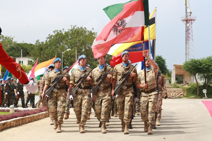 Upacara Peringatan Hari Penjaga Perdamaian (Peacekeepers Day) yang ke-75 di Markas Besar UNIFIL HQ.  (Foto: PMJ News)