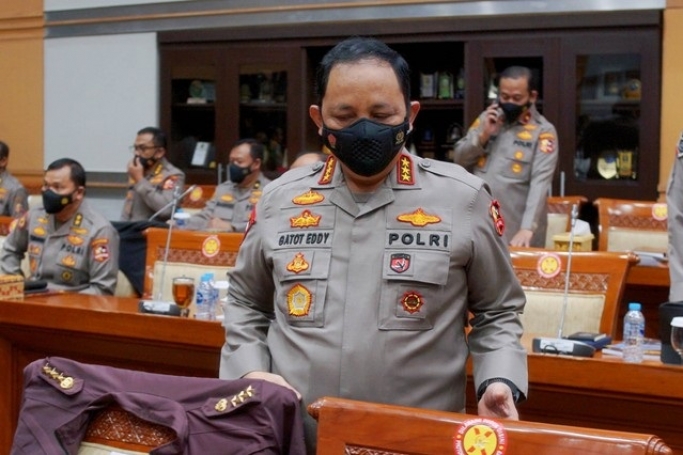 Wakapolri Komjen Gatot Eddy Pramono saat menghadiri rapat kerja bersama Komisi III DPR RI. (Foto: PMJ News/Divhumas Polri)