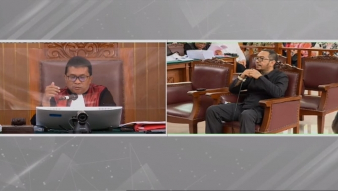 Jonatahan Ayah David Ozora di persidangan. (Foto: PMJ/Fajar/Dok TV Pool).