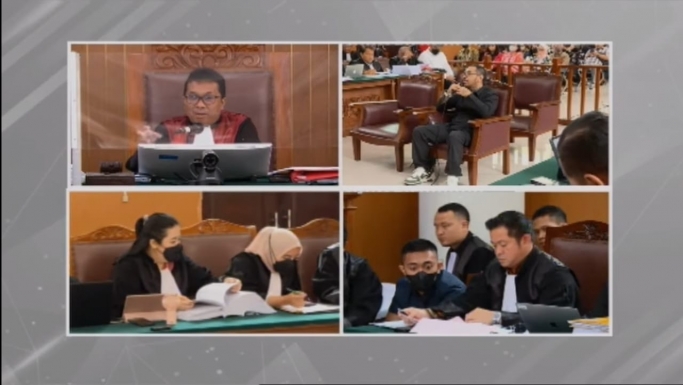 Suasana sidang Mario Dandy dengan kesaiksian Ayah David Ozora, Jonathan Latumahina. (Foto: PMJ/Fajar).