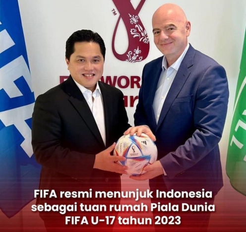 Indonesia jadi tuan rumah Piala Dunia U-17. (Foto: IG PSSI).