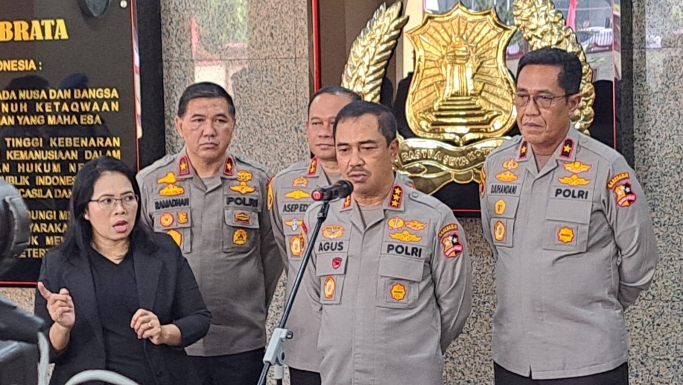 Kabareskrim Polri Komjen Pol Agus Andrianto beri keterangan. (Foto: PMJ/Fajar).
