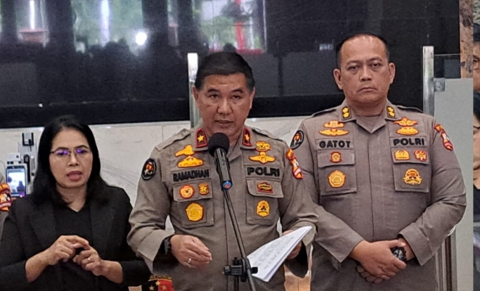 Karo Penmas Divisi Humas Polri, Brigjen Pol Ahmad Ramadhan saat memberikan keterangan pers. (Foto: PMJ News/Fajar)