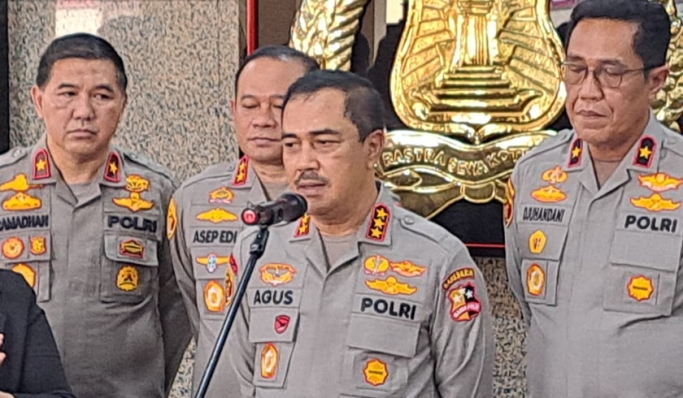 Kabareskrim Polri Komjen Agus Andrianto saat memberikan keterangan pers. (Foto: PMJ News/Fajar)