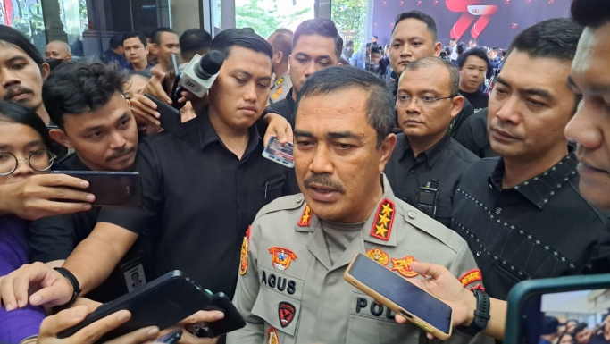 Kabareskrim Polri Komjen Pol Agus Andrianto saat memberikan keterangan pers. (Foto: PMJ News/Fajar)