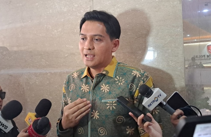 Eks Wakil Bupati Indramayu, Lucky Hakim yang dipanggil Bareskrim Polri sebagai saksi kasus Panji Gumilang. (Foto: PMJ News/Fajar)