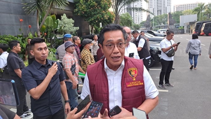 Dirtipidum Bareskrim Polri Brigjen Pol Djuhandani Rahardjo Puro beri keterangan. (Foto: PMJ/Fajar).
