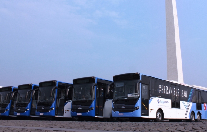 Armada bus Transjakarta. (Foto: PMJ News/Dok Transjakarta)
