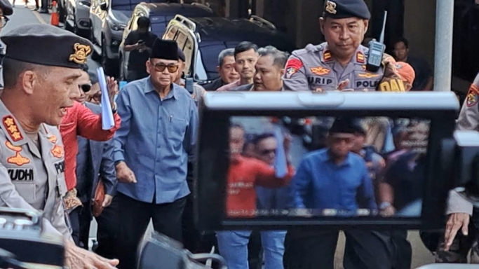 Tersangka Pajji Gumilang di Bareskrim Polri. (Foto; PMJ/Fajar). 