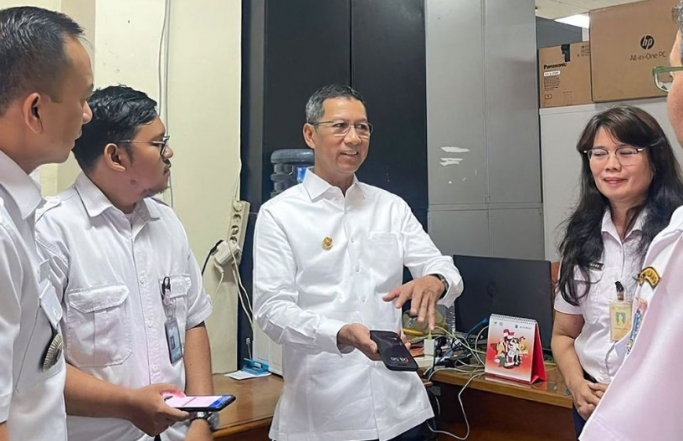 Penjabat (Pj) Gubernur DKI Jakarta, Heru Budi Hartono saat memberikan ketrangan. (Foto: PMJ News/Instagram @herubudihartono)