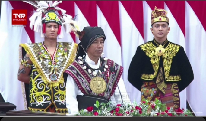 Presiden Jokowi di Sidang Tahunan MPR 2013. (Foto: YouTube Setpres)