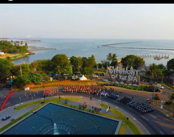 Semarak HUT Kemerdekaan RI di Ancol. (Foto: IG Ancol)