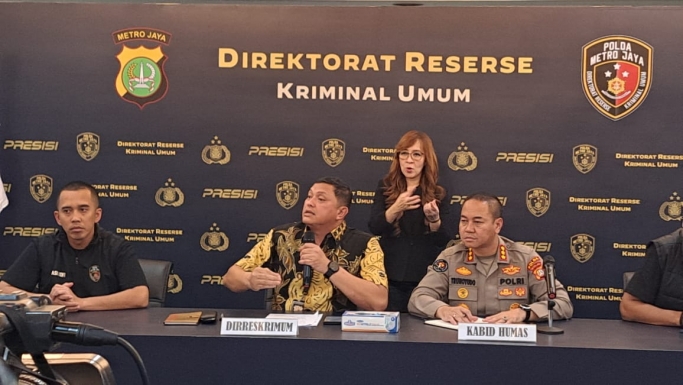 Keterangan Dirreskrimum Polda Metro Jaya Kombes Pol Hengki Haryadi. (Foto: PMJ News/ Fajar)
