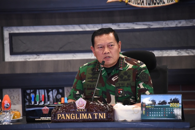 Panglima TNI, Laksamana TNI Yudo Margono saat memberikan keterangan (Foto: PMJ News)