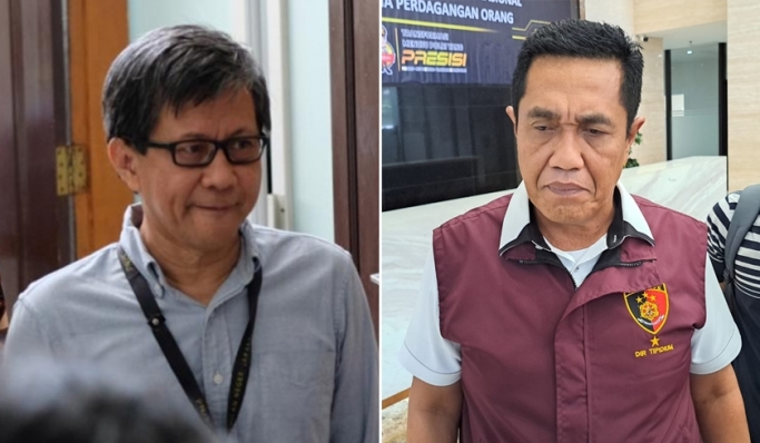 Bareskrim Polri menyampaikan Rocky Gerung dipastikan tidak menghadiri panggilan klafifikasi. (Foto: Kolase PMJ News)