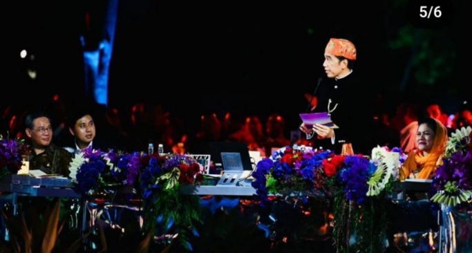 Suasana gala dinner KTT ASEAN di Jakarta. (Foto: IG Jokowi)