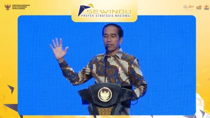 Presiden RI Ir. Joko Widodo di Casablanka Hall. (Foto: PMJ News)