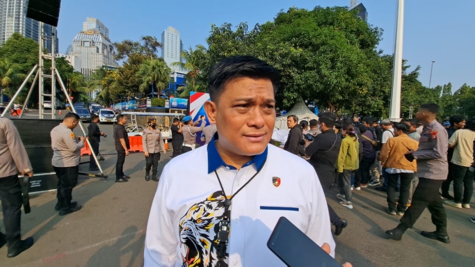 Dirreskrimsus Polda Metro Jaya Kombes Pol Ade Safri Simanjuntak beri keterangan. (Foto: PMJ/Fajar).
