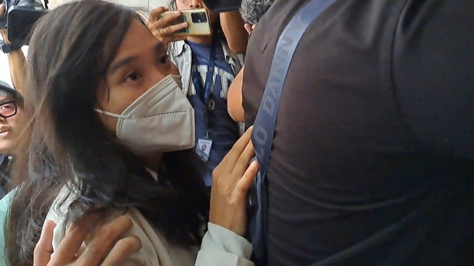 Terduga pemeran film porno atau film dewasa, Virly Virginia di Polda Metro Jaya. (Foto: PMJ/Fajar).