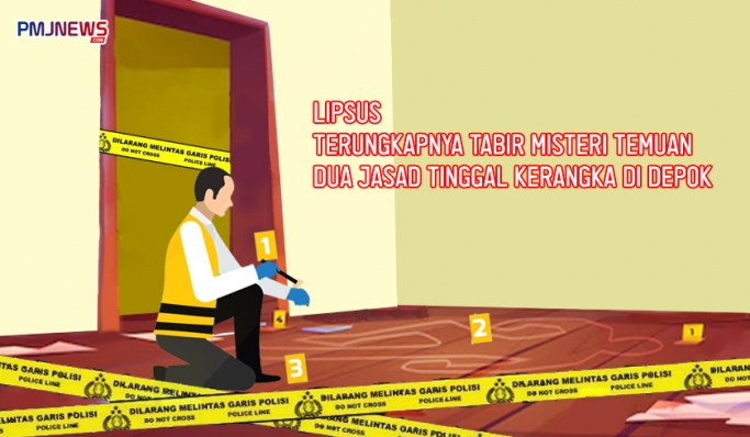 Polda Metro Jaya akhirnya mengungkap tabir misteri penemuan jasad ibu dan anak tinggal kerangka di Depok. (Foto: PMJ News/Ilustrasi/Hadi)