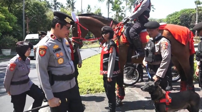 Polri menggelar Operasi Tribrata Agung 2023. (Foto: PMJ News)