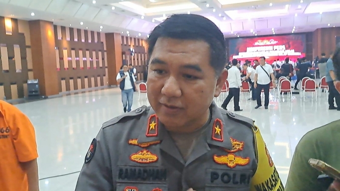 Karo Penmas Divisi Humas Polri Brigjen Pol Ahmad Ramadhan beri keterangan. (PMJ/Fajar).