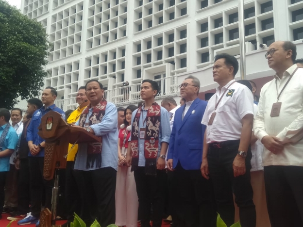 Capres dan Cawapres Prabowo-Gibran. (Foto: PMJ/Fajar).